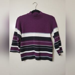 Vintage Y2K 90s No Boundaries Kid's Striped Sweater